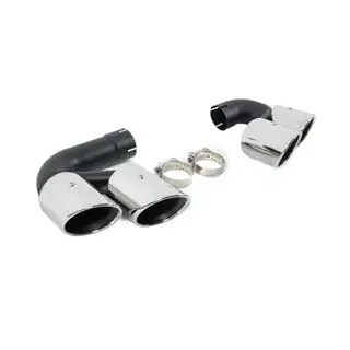 Końcówki wydechu V1 Silver w stylu X5M F95 zdjęcia 4