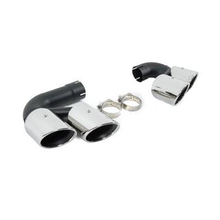 Końcówki wydechu V1 Silver w stylu X6M F96 zdjęcia 4