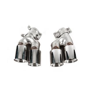 Końcówki wydechu M6 Silver (2 szt.) zdjęcia 3