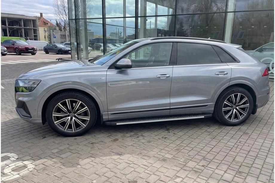 Audi Q8 2018- Stopnie boczne Bosphorus Grey (2 szt., aluminium) Image
