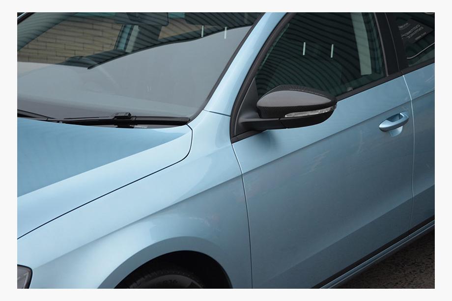 Volkswagen Passat CC 2008-2017 Nakładki na Lusterka (2 szt, Prawdziwy Carbon) Zdjęcia 12