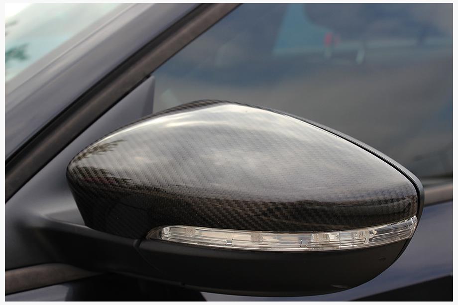 Volkswagen Passat CC 2008-2017 Nakładki na Lusterka (2 szt, Prawdziwy Carbon) Zdjęcia 6