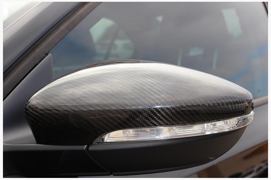 Volkswagen Passat CC 2008-2017 Nakładki na Lusterka (2 szt, Prawdziwy Carbon) Zdjęcia 7