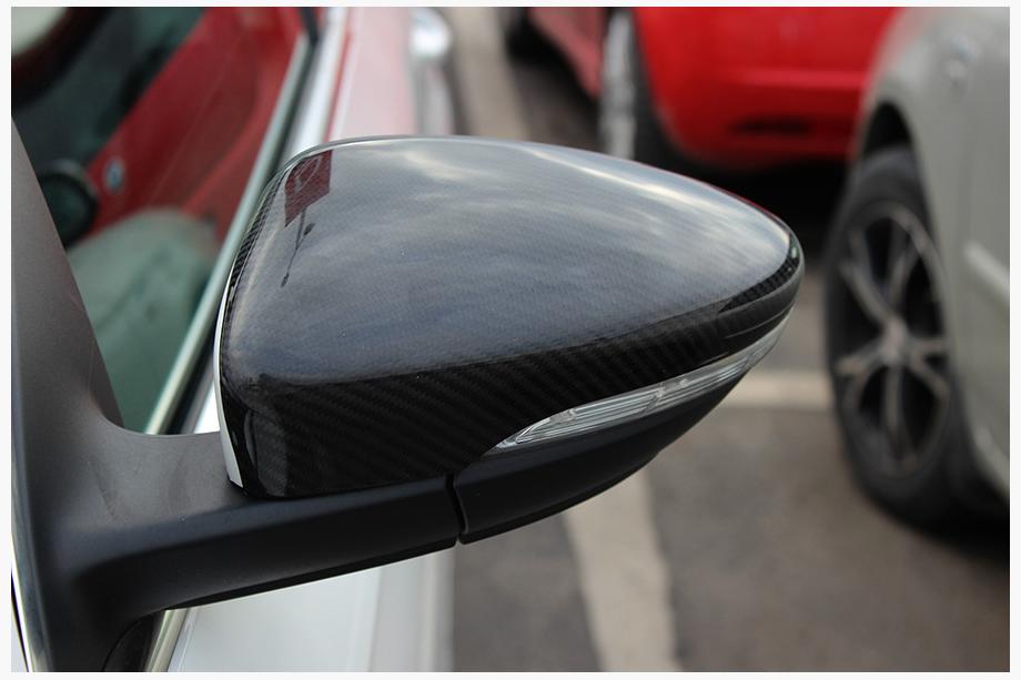 Volkswagen Passat CC 2008-2017 Nakładki na Lusterka (2 szt, Prawdziwy Carbon) Zdjęcia 9