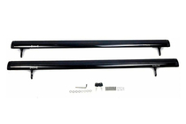 Jeep Compass 2006-2016 Belki poprzeczne bagażnika dachowego na relingi zintegrowane OEM (2011-2016, 2 szt.) Czarny zdjęcia 2
