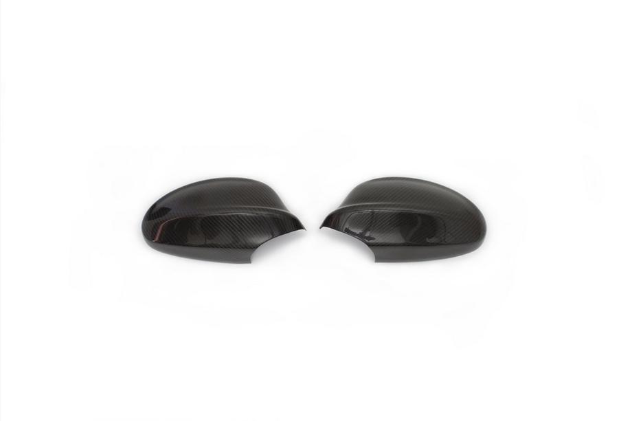 BMW 3 Series E90/E91 2005-2011 Nakładki na Lusterka 2005-2008 (2 szt., Prawdziwy Carbon) Zdjęcia 3
