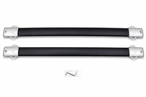 Lexus GX460 2009-2023 Belki poprzeczne bagażnika dachowego na relingi zintegrowane OEM (2 szt.) Czarny zdjęcia 1