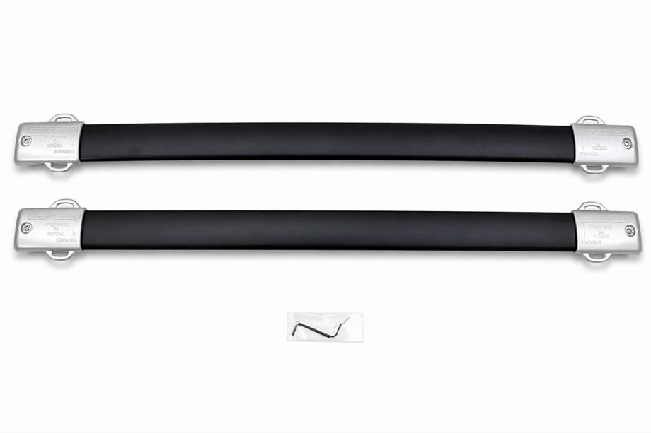 Lexus GX460 2009-2023 Belki poprzeczne bagażnika dachowego na relingi zintegrowane OEM (2 szt.) Czarny Image