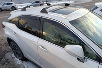 Lexus RX 2016-2022 Belki poprzeczne bagażnika dachowego na relingi zintegrowane OEM (2 szt.) zdjęcia 1