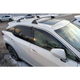 Belki poprzeczne bagażnika dachowego na relingi zintegrowane OEM (2 szt.) Lexus RX 2016-2022 zdjęcia 1