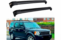 Land Rover Discovery IV 2009-2017 Belki poprzeczne bagażnika dachowego na relingi zintegrowane OEM (2 szt.) Czarny zdjęcia 5