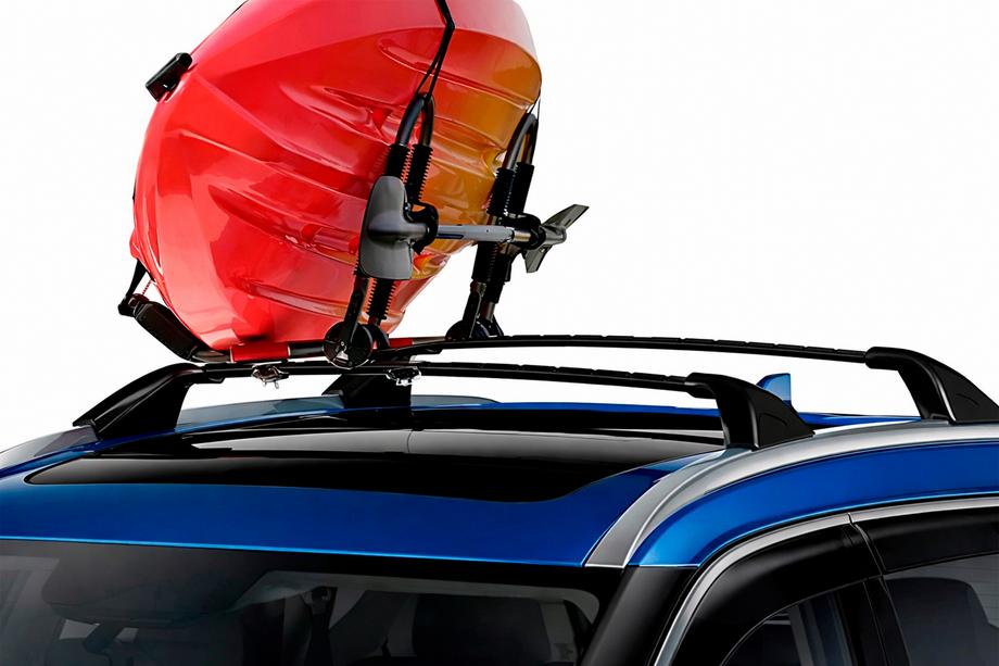 Nissan X-trail T33/Rogue 2022- Belki poprzeczne bagażnika dachowego na relingi zintegrowane OEM (2 szt.) Czarny Zdjęcia 6