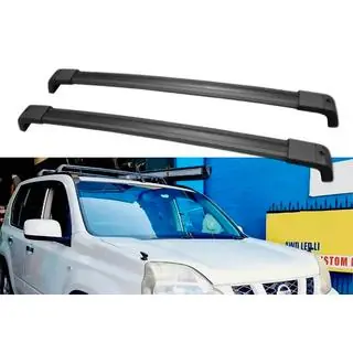 Belki poprzeczne OEM do fabrycznych punktów montażu, zamykane na klucz (2 szt.) Nissan X-trail T31 2007-2014 zdjęcia 3