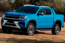 Volkswagen Amarok 2022- Relingi dachowe OEM szare (ABS, montaż na klej) zdjęcia 2