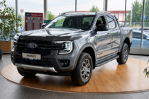 Ford Ranger 2022- Relingi dachowe szare OEM (Aluminium) zdjęcia 2
