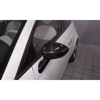 Nakładki na Lusterka 2007-2015 (2 szt., Prawdziwy Carbon) Fiat 500/500L 2013-2022 zdjęcia 4