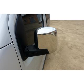 Nakładki na Lusterka Górne (2 szt, Stal Nierdzewna) Fiat Fiorino/Qubo 2008-2024 zdjęcia 1