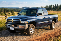 Dodge RAM (BR/BE) 1994–2002 Progi boczne Allmond Black (2 szt., aluminium) zdjęcia 1