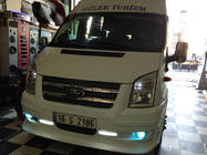 Ford Transit 2000–2014 Nakładka na przedni zderzak (2006-2014, DRL, z grillem) zdjęcia 4