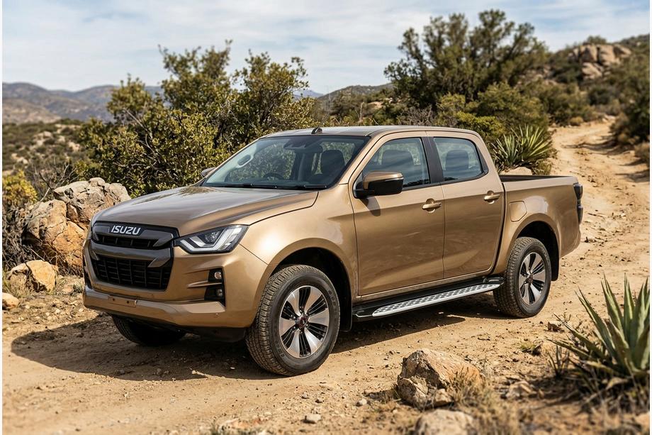 Isuzu D-Max 2019- Progi Boczné Shining V1 (2 szt., Aluminium) Image