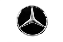 Mercedes GLE/ML class W166 2011-2018 Wyprzedaż emblemat przedni pod szkłem, chromowana ramka a0008880111 (do GLE) zdjęcia 1