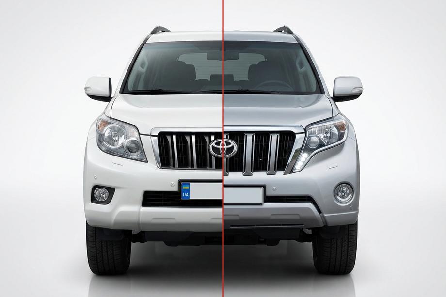 Toyota Land Cruiser Prado 150 2009-2023 Zestaw do liftingu z 2009-2013 na 2013-2017 Zdjęcia 1
