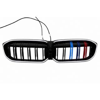 Grille nerki M-Color LED (2022+, czarny połysk) BMW 3 Series G20/G21 2018- zdjęcia 2