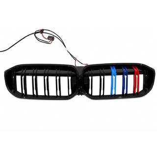 Grille nerki M-Color LED (2022+, czarny połysk) BMW 3 Series G20/G21 2018- zdjęcia 3