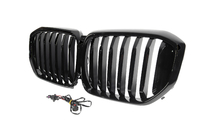 BMW X5 G05 2019–2026 Grille nerki 1 Bar LED (2023+, czarny połysk) zdjęcia 7