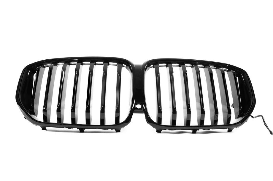 BMW X5 G05 2019–2026 Grille nerki 1 Bar LED (2023+, czarny połysk) Image