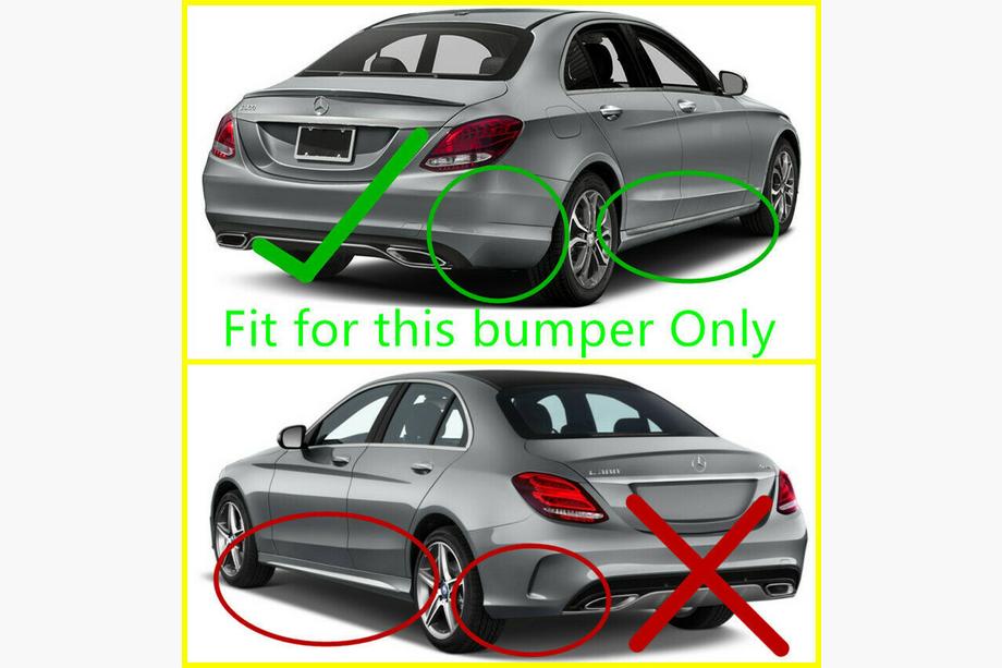 Mercedes C-class W205 2014-2021 Chlapacze tylne Premium (do Base, 2 szt.) Zdjęcia 2