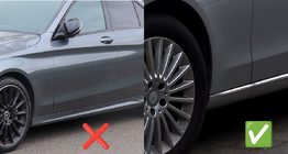 Mercedes C-class W205 2014-2021 Chlapacze przednie Premium (do Base, 2 szt.) zdjęcia 2