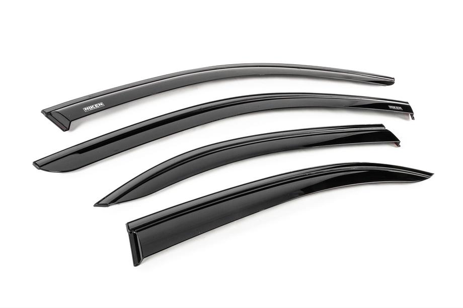 Mercedes C-class W204 2007-2015 Owiewki szyb z czarną listwą Niken Luxury (4 szt.) Zdjęcia 3
