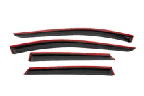 Seat Leon 2013-2020 Owiewki szyb z czarną listwą Niken Luxury (4 szt.) zdjęcia 4