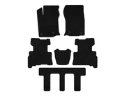 Toyota 4Runner 2009-2024 Dywaniki tekstylne Deluxe (3 rzędy, 2014-2024, 7-osobowy, czarne) zdjęcia 1