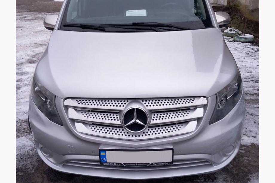 Mercedes Vito/V-class W447 2014- Nakładki na grill 2014-2020 (5 szt, stal nierdzewna) OmsaLine - Włoska Stal Nierdzewna Image