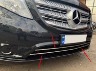 Mercedes Vito/V-class W447 2014- Nakładki na kratkę zderzaka (2 szt, stal nierdzewna) zdjęcia 2