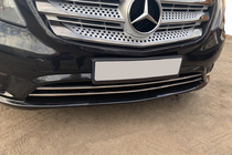 Mercedes Vito/V-class W447 2014- Nakładki na kratkę zderzaka (2 szt, stal nierdzewna) zdjęcia 7