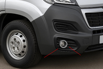 Fiat Ducato 2006-2025 Nakładki na światła przeciwmgielne (4 szt, stal nierdzewna) zdjęcia 1