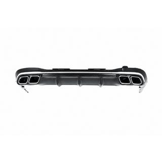 Dyfuzor tylny z końcówkami wydechu AMG S63 Silver zdjęcia 1