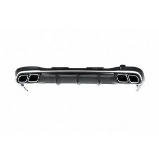 Dyfuzor tylny z końcówkami wydechu AMG S63 Silver zdjęcia 1