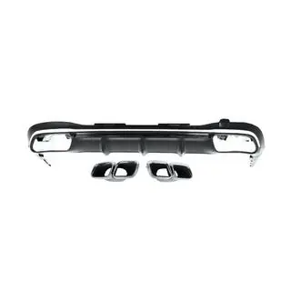 Dyfuzor tylny z końcówkami wydechu AMG S63 Silver zdjęcia 2