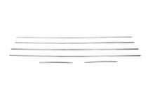 Hyundai I-20 2014-2020 Dolne listwy szyb stal nierdzewna (6 szt.) zdjęcia 3
