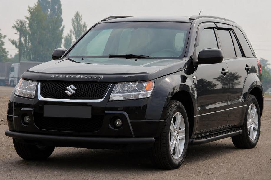 Suzuki Grand Vitara 2005-2017 Przedni pałąk ST008 Black (stal nierdzewna) Image