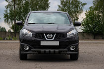 Nissan Qashqai 2010-2014 Przedni pałąk ST009-15 Black (stal nierdzewna) zdjęcia 2