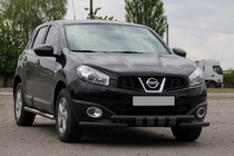 Nissan Qashqai 2010-2014 Przedni pałąk ST009-15 Black (stal nierdzewna) zdjęcia 3