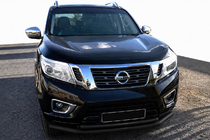 Nissan Navara/NP300 2016- Przedni pałąk ochronny ST014 Black (stal nierdzewna) zdjęcia 1
