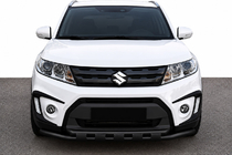 Suzuki Vitara 2015- Orurowanie przednie ST015 Black (stal nierdzewna) zdjęcia 1