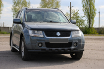 Suzuki Grand Vitara 2005-2017 Orurowanie przednie ST015 Black (stal nierdzewna) zdjęcia 2