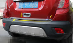 Opel Mokka 2012-2021 Listwa bagażnika stal nierdzewna Carmos - Turecka Stal Nierdzewna zdjęcia 2